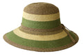 Jacaru 1752 Striped Wide Brim Hat