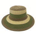Jacaru 1752 Striped Wide Brim Hat