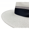 Jacaru 1867 White Panama Hat Ribbon