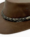 Jacaru 6530 Leather Hatband hand-plaited 3-Plait